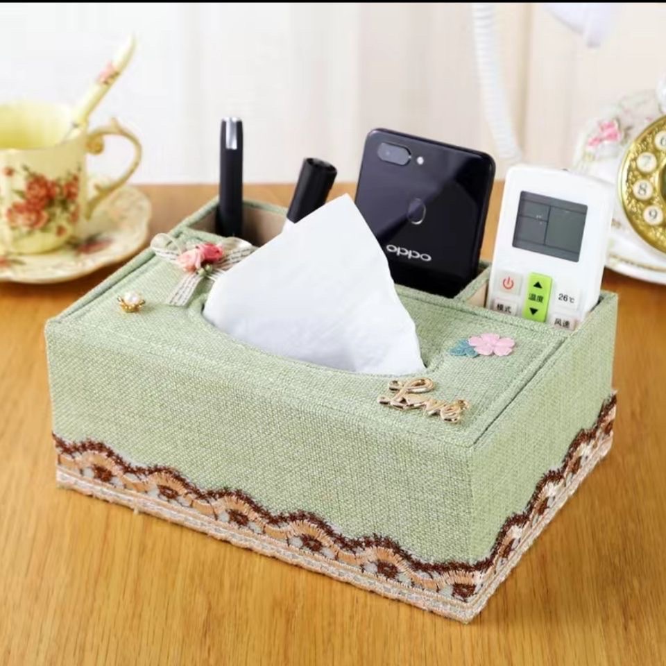 Hot-selling tissue box, multi-functional storage box, desktop tissue box, coffee table storage, remote control basket, tissue box details Picture