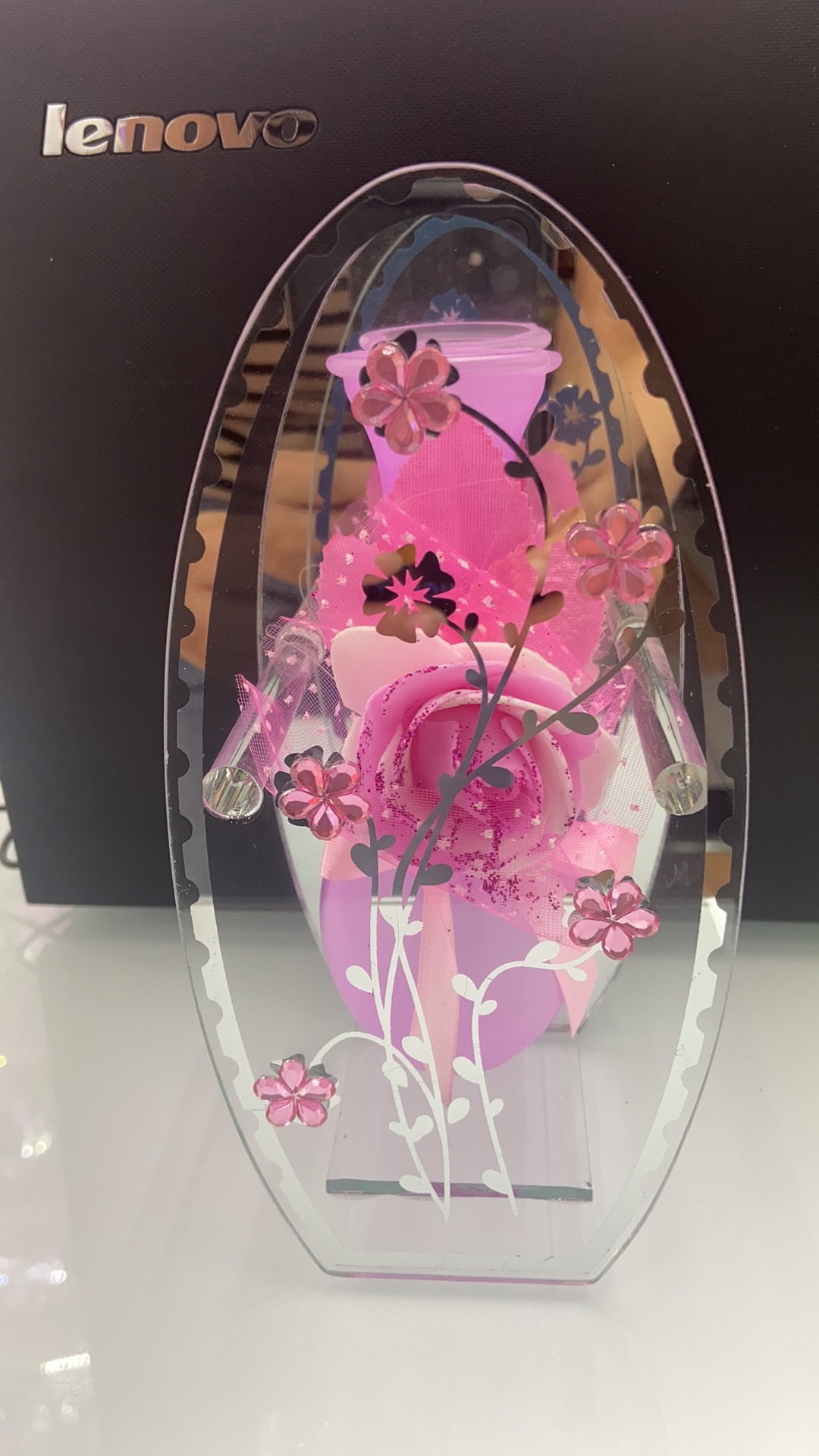 玻璃花瓶，彩色塑料瓶仿真花点钻，红色粉色紫色多色混装混花