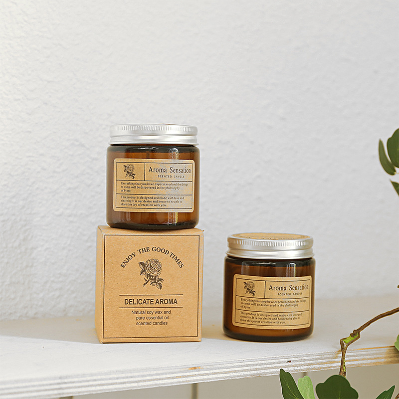 ins cross-border custom home scented candles, creative diy soy wax glass cups, Teachers' Day wedding gifts, plant coconut wax, low temperature not hot to the touch details Picture