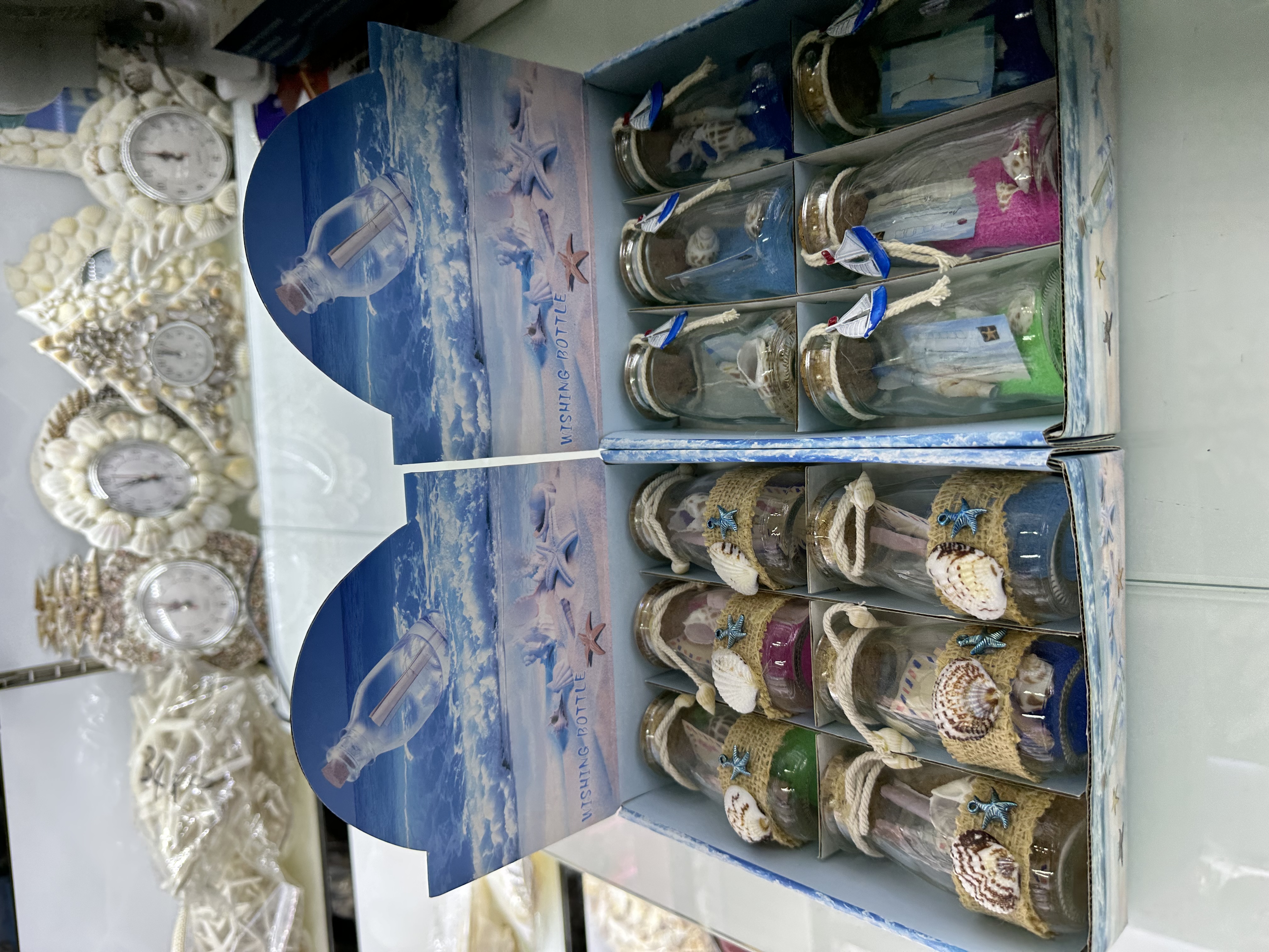 贝壳海洋礼品，一盒6个，6个色，一件144个。产品图