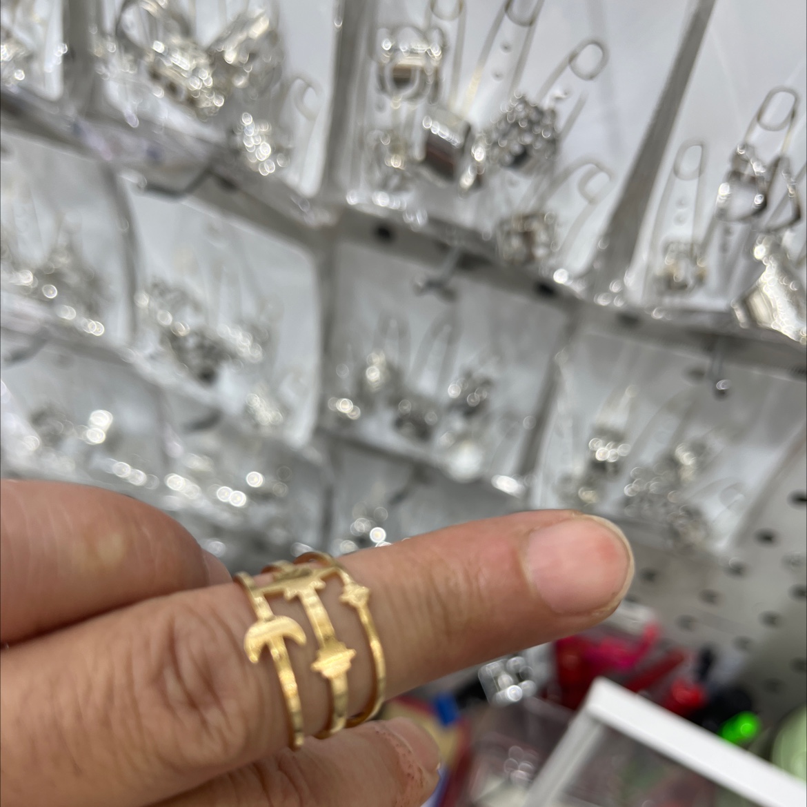皓阳饰品珠宝首饰时尚潮流休闲百搭的铁皮戒指