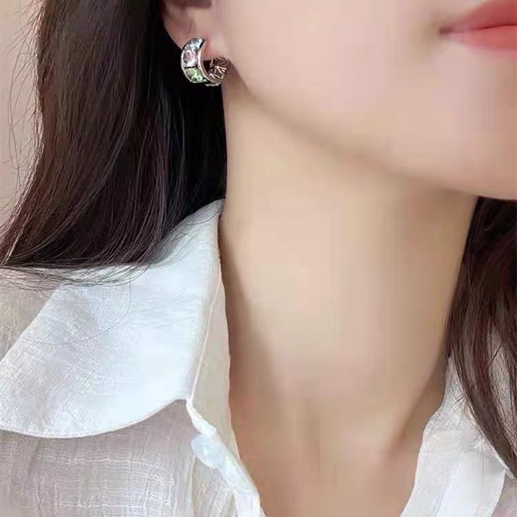 Silver Color Zirconium Earring Earrings Wholesale Specification drawing