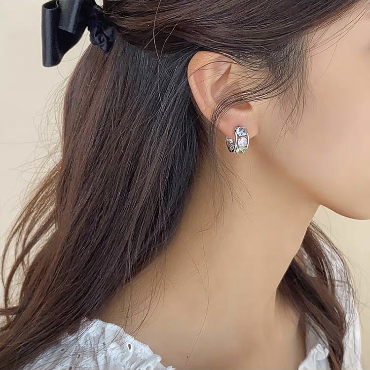 Silver Color Zirconium Earring Earrings Wholesale Application Scenario