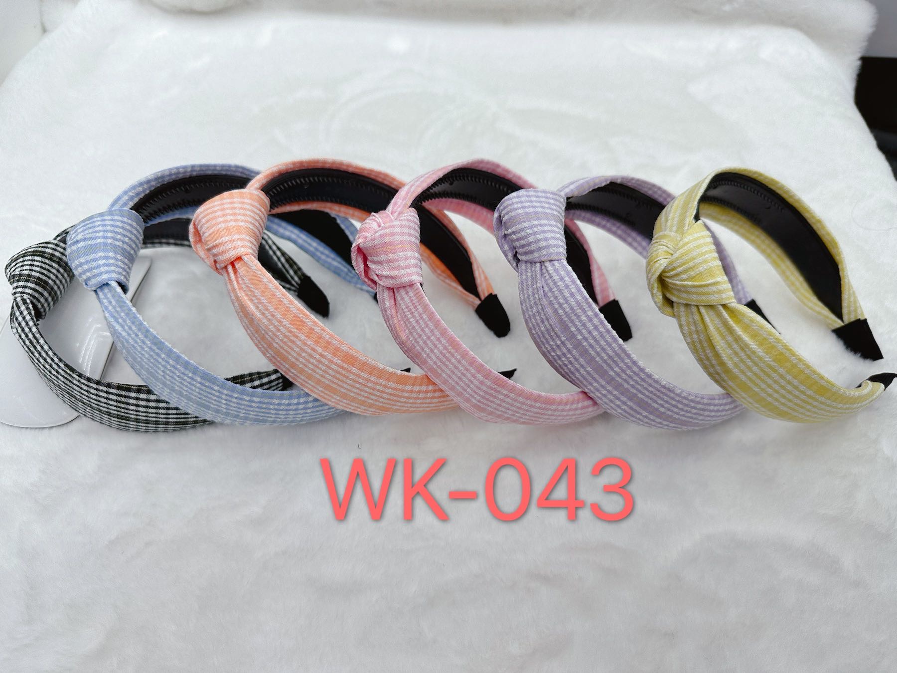 Wei Wei Jewelry Small Fresh Light Color Multicolour Floral Fabric Plastic Bottom Buckle Knotted Head Buckle Wei Wei Jewelry Small Fresh Light Color Multicolour Floral Fabric Plastic Bottom Buckle Knotted Head Buckle