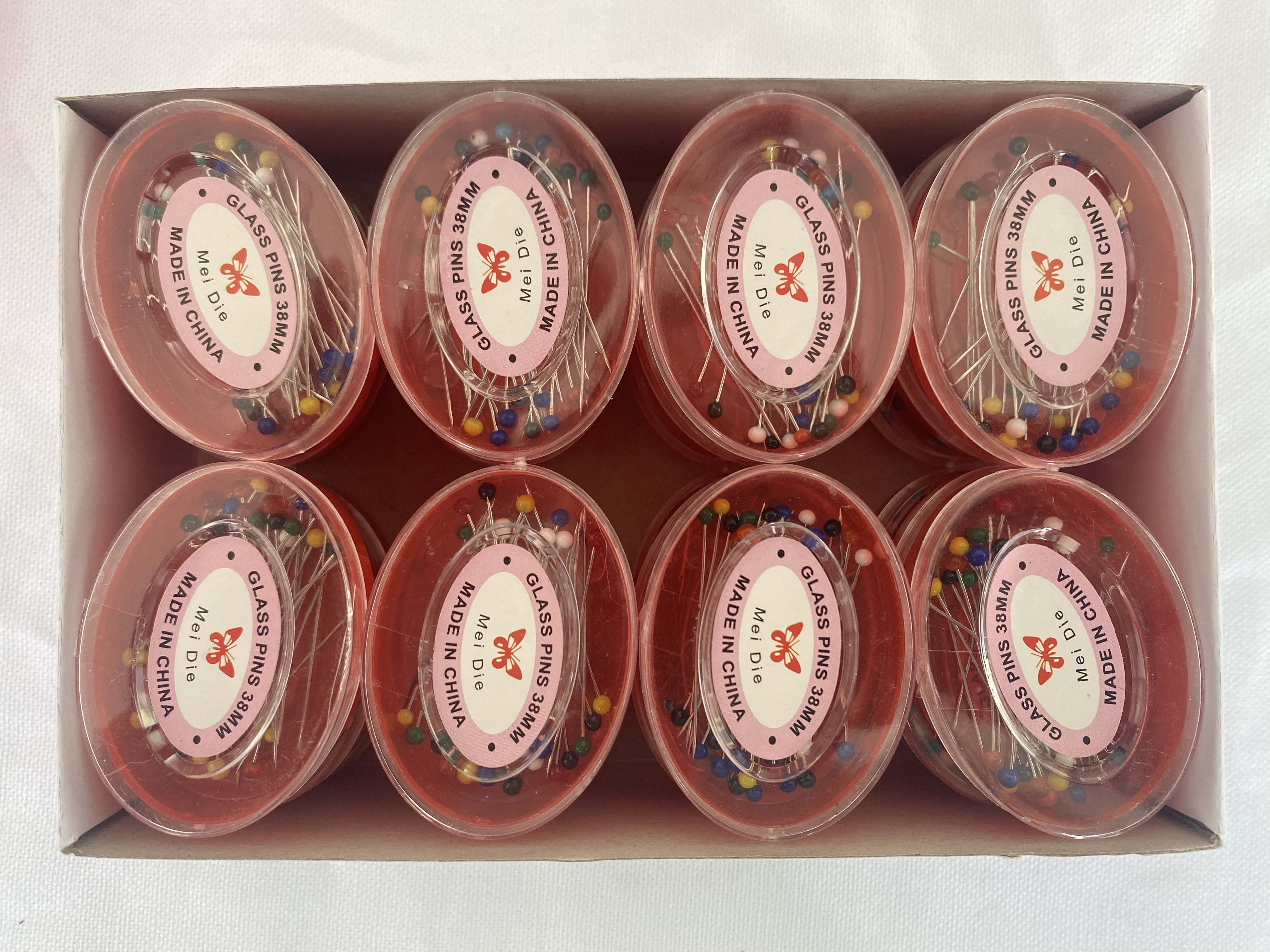 椭圆盒38mm玻璃针，30枚装细节图