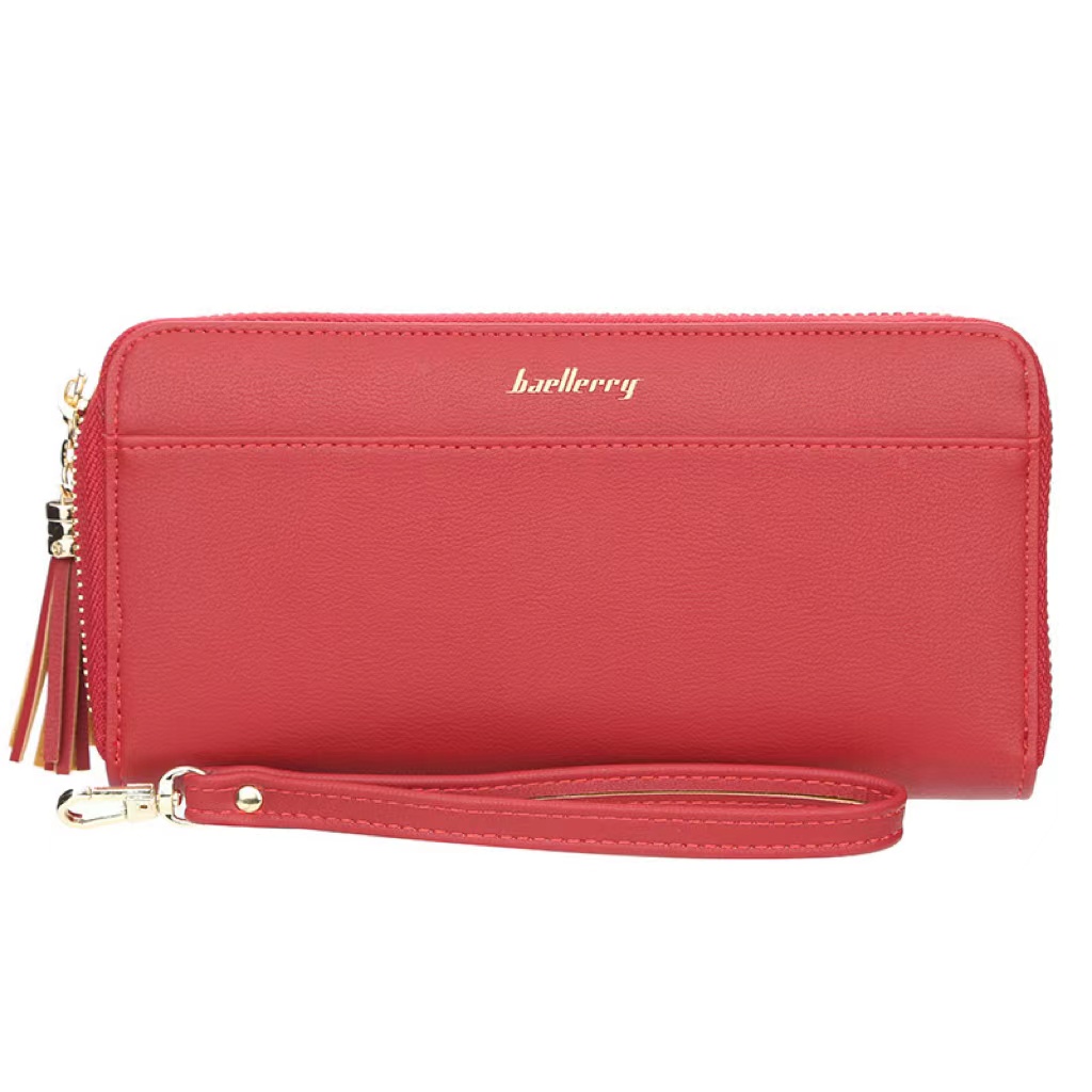 Popular lady field wallet flecos cremallera clutch bag gran capacidad moda teléfono bag cross border Item Picture
