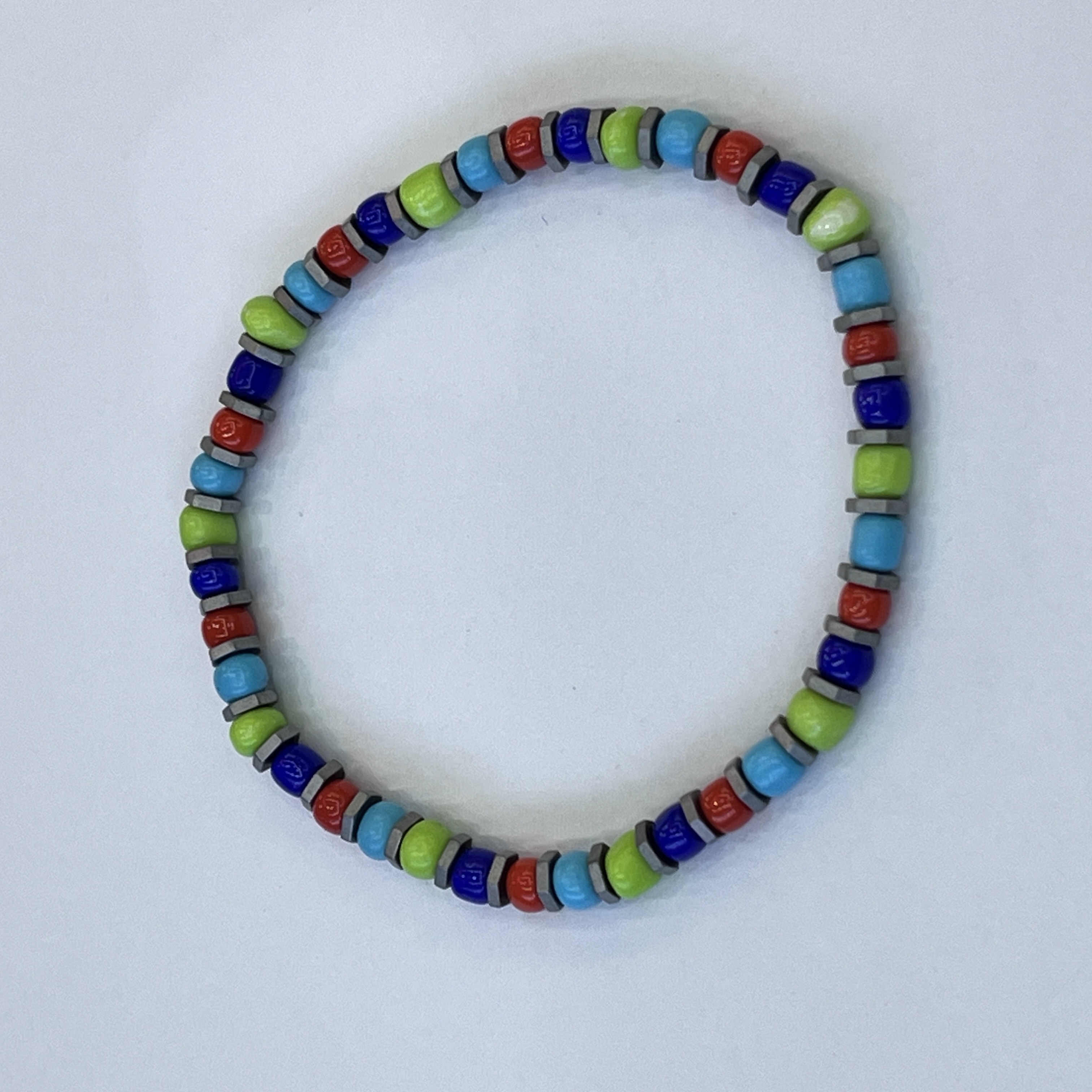 DIY personalized and creative Bohemian-style colored rice bead bracelet, a best-selling and popular jewelry item details Picture