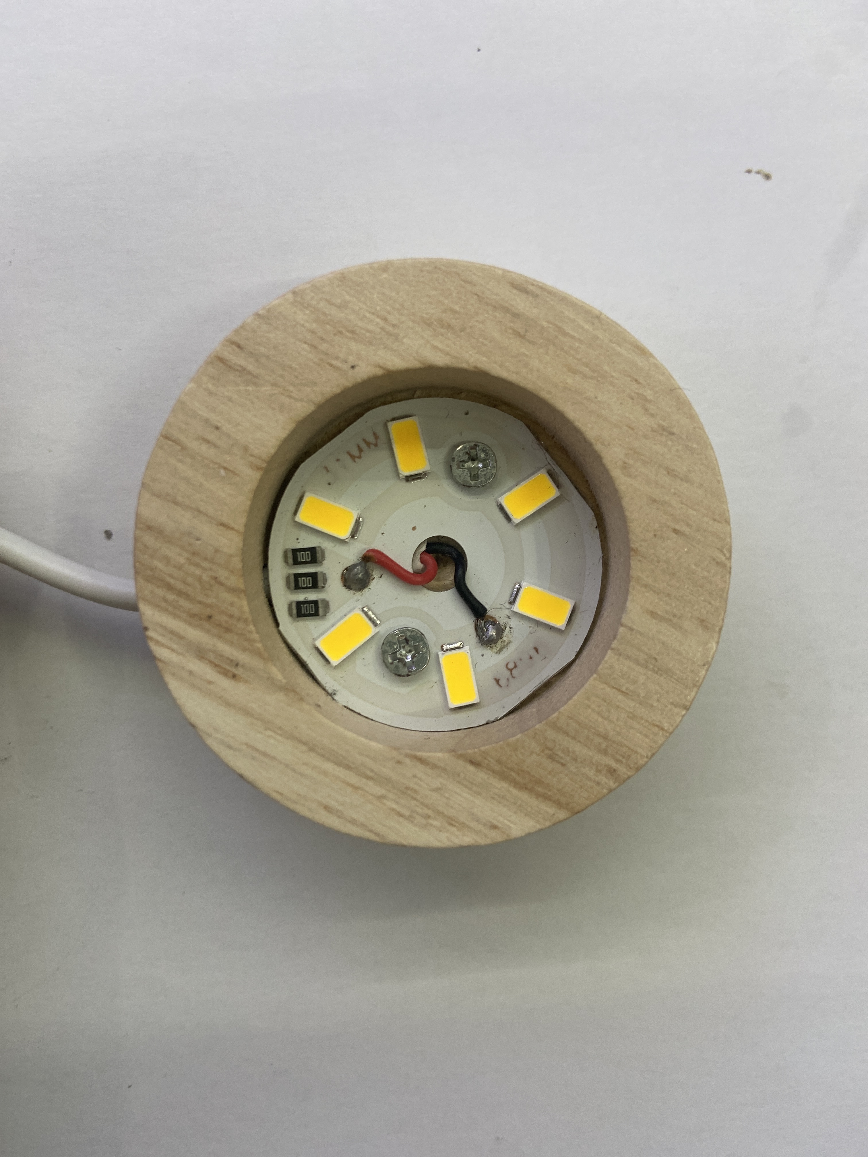 实木圆形底座/水晶发光底座/工艺品摆件灯产品图