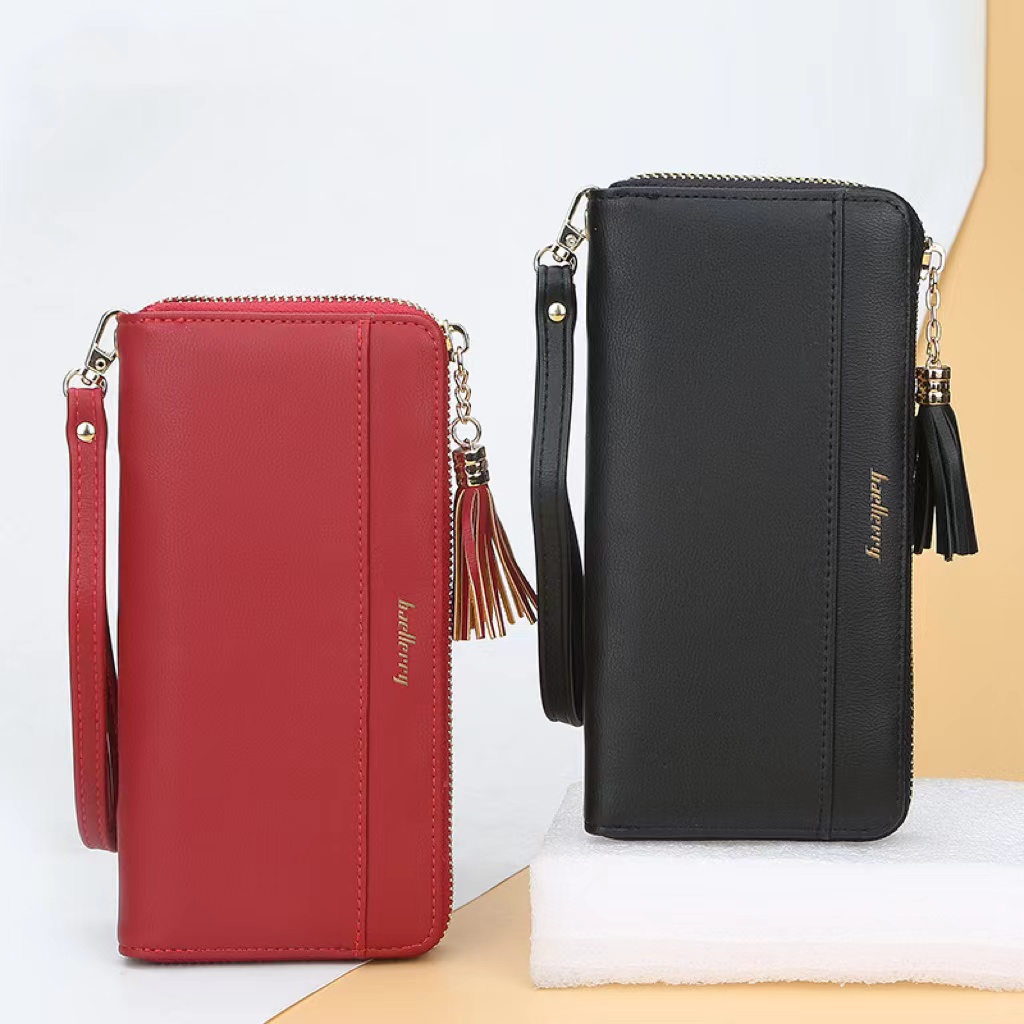 Popular lady field wallet flecos cremallera clutch bag gran capacidad moda teléfono bag cross border Specification image