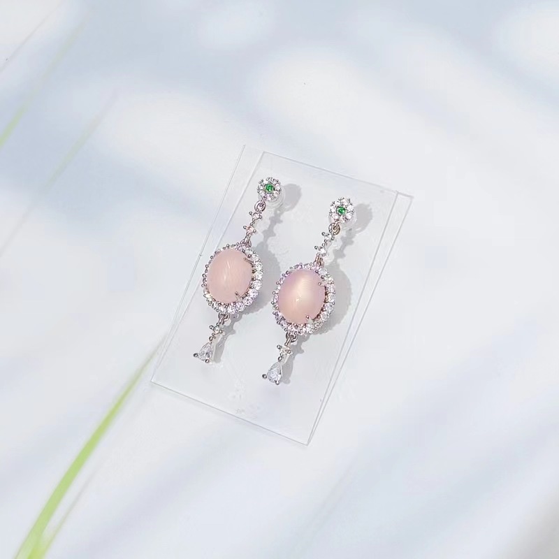 耳钉/耳坠/玉髓镶嵌产品图