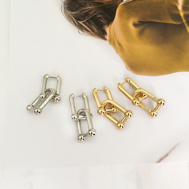 韩版耳环耳扣金属冷淡风珠宝珠宝珠宝珠宝产品图