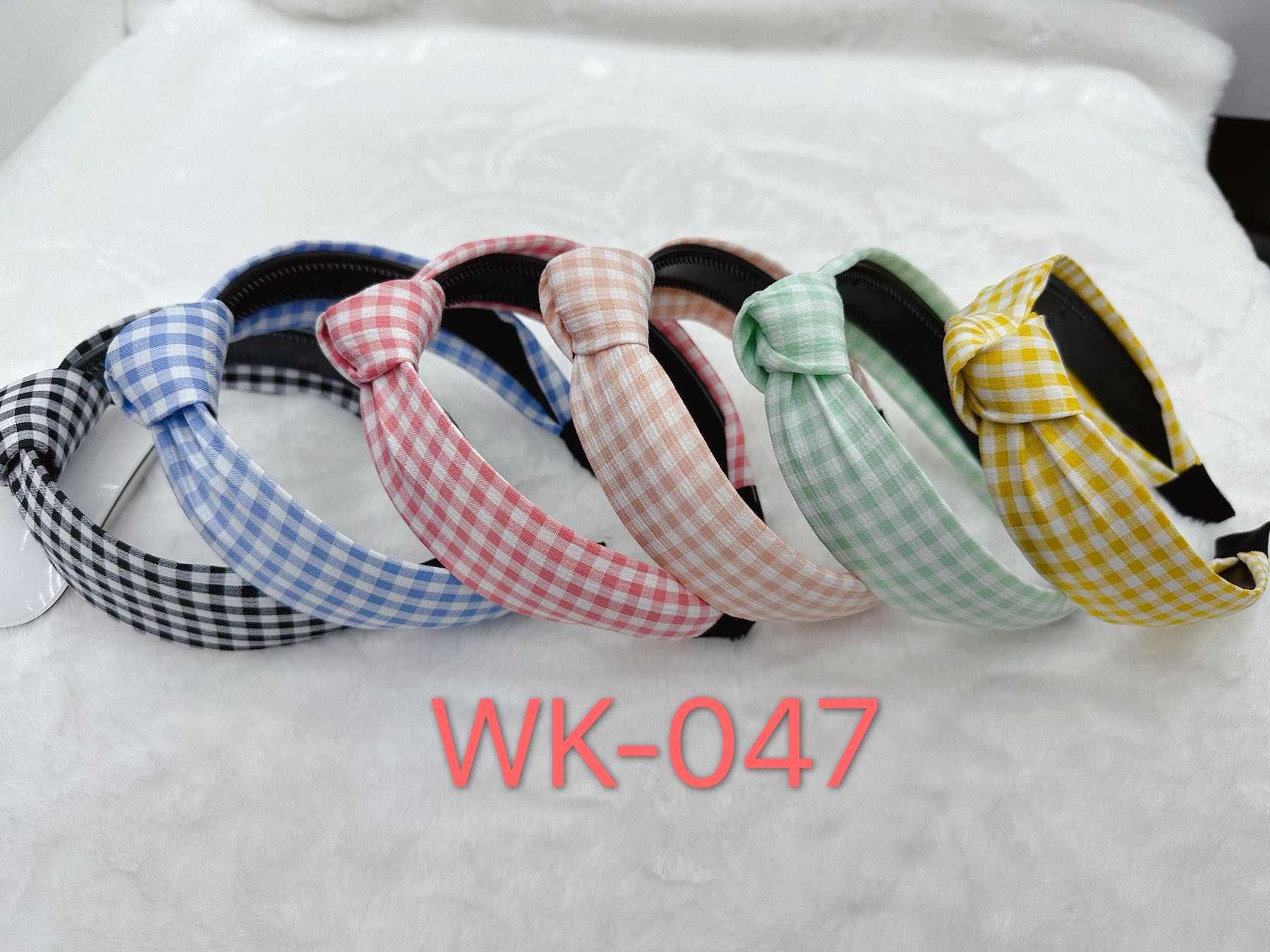 Wei Wei Jewelry Small Fresh Light Color Multicolour Floral Fabric Plastic Bottom Buckle Knotted Head Buckle Wei Wei Jewelry Small Fresh Light Color Multicolour Floral Fabric Plastic Bottom Buckle Knotted Head Buckle details Picture