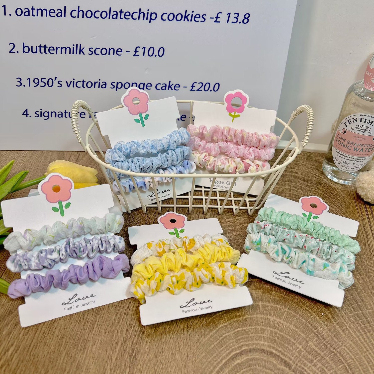 Spring And Summer Small Fresh Fabric Temperament Hair Band Set With Cute Small Intestine Hair Band Headstring Hair Accessories details Picture