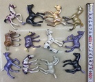 多款造型动物系列马塑料公仔多彩马小摆件饰品
