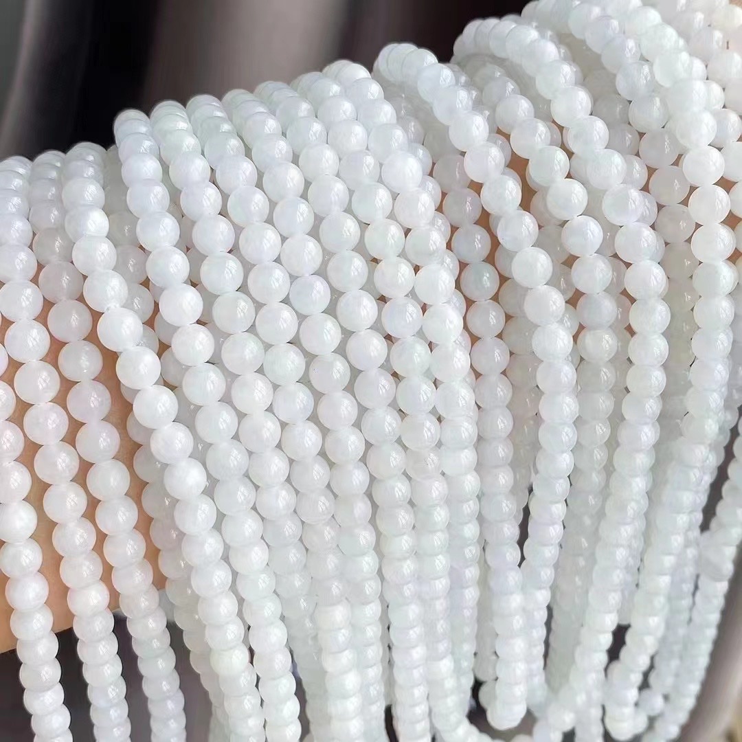 Natural Hetian white Jade 8mm108 Buddhist prayer bead bracelet necklace for women Application Scenario