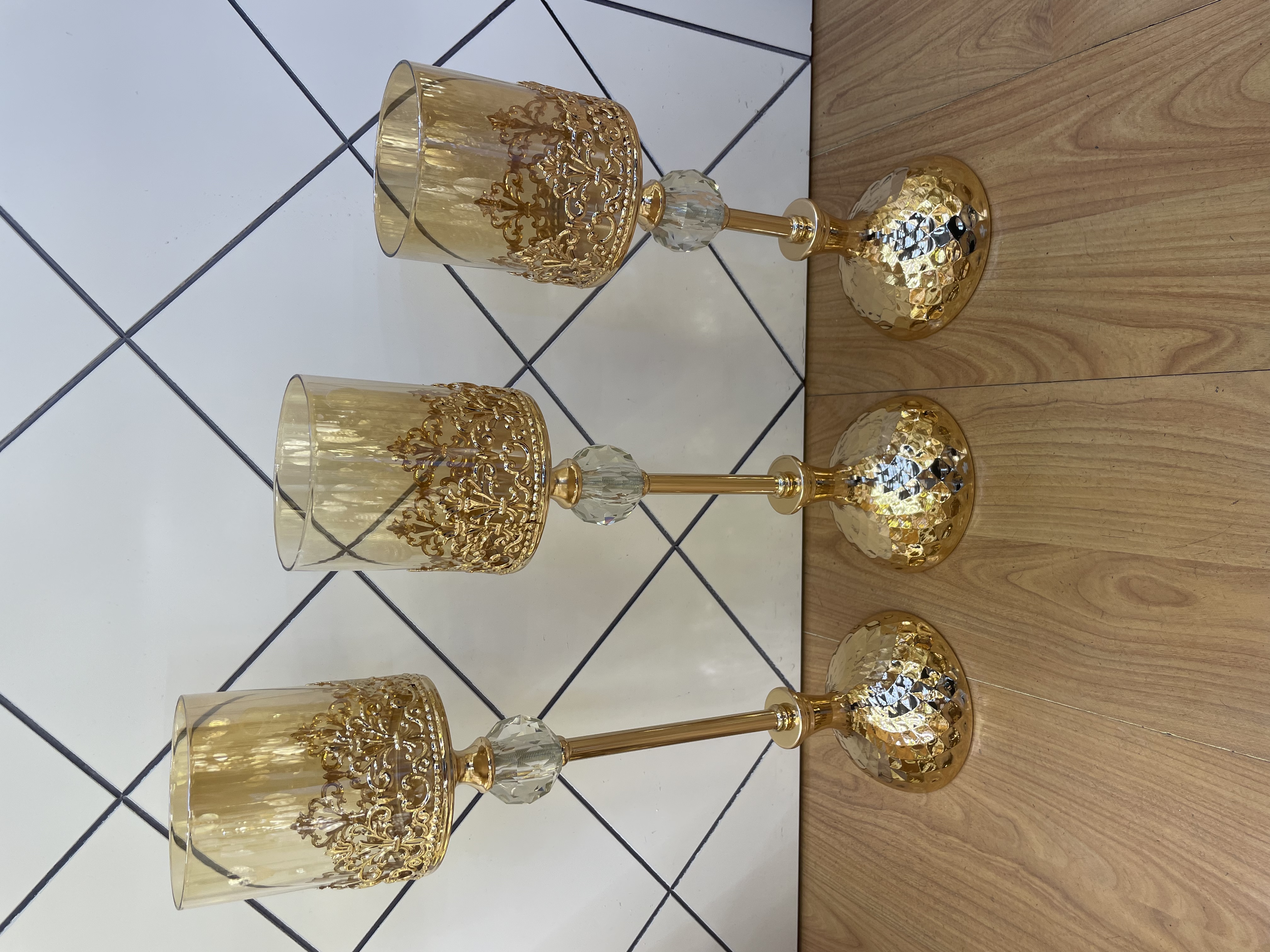 S690C金属烛台 合金烛台 水晶烛台 玻璃烛台家居装饰品装饰工艺品