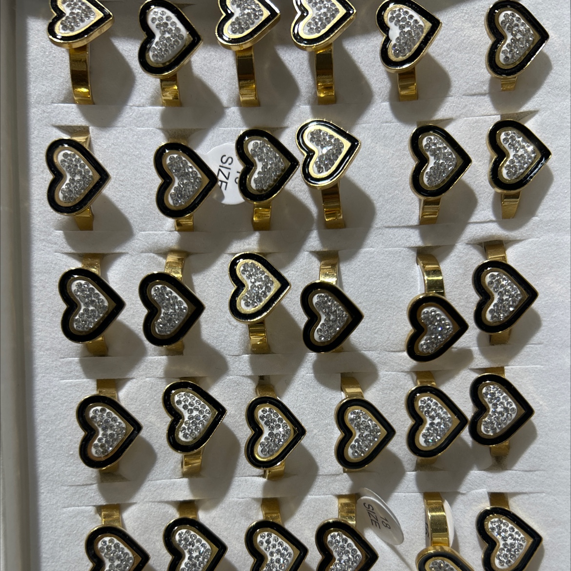 金色不锈钢戒指