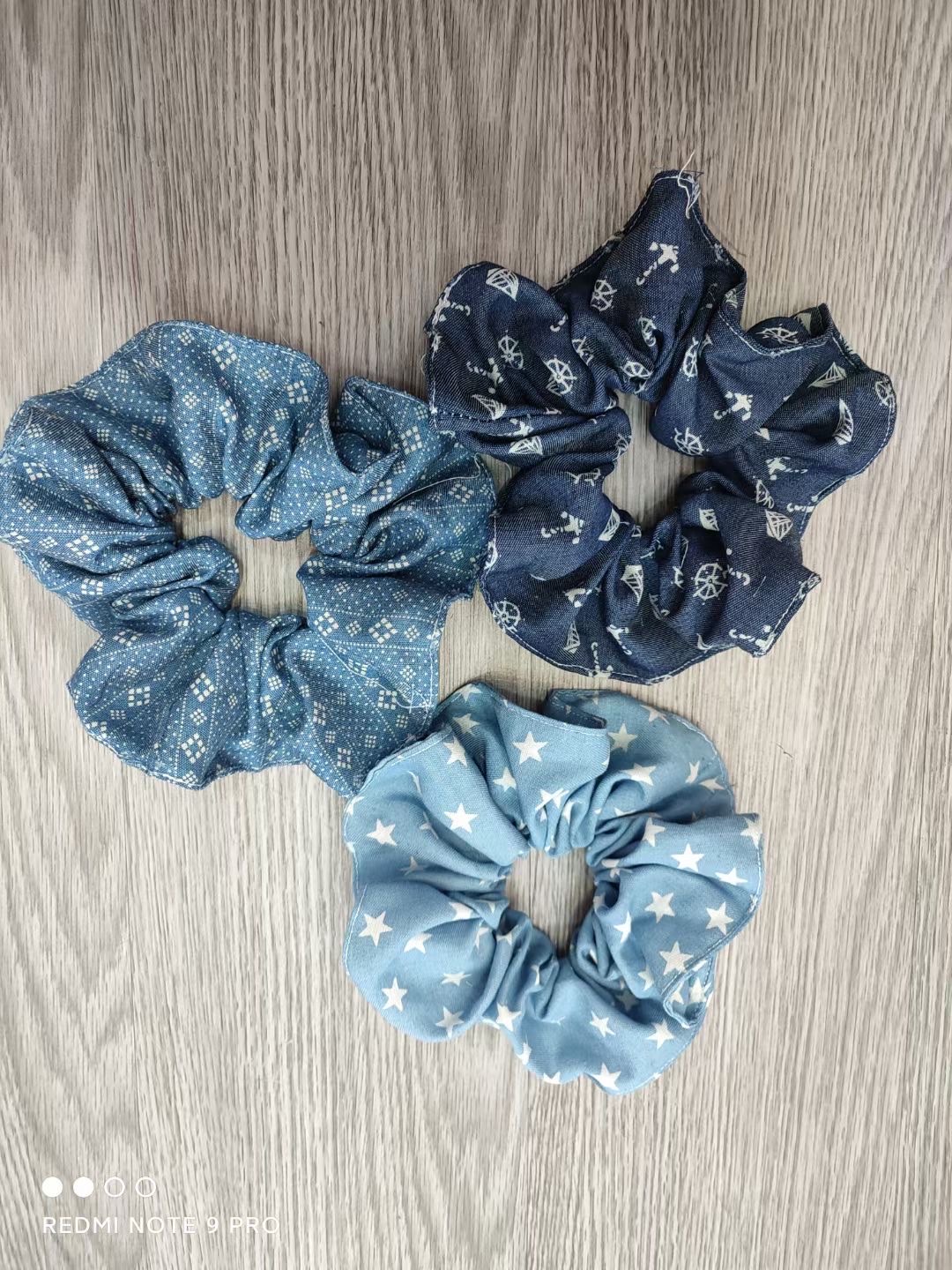 单个时尚牛仔布料大肠圈