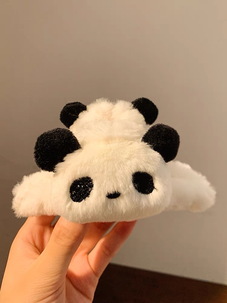 Cute panda plush claw for autumn and winter