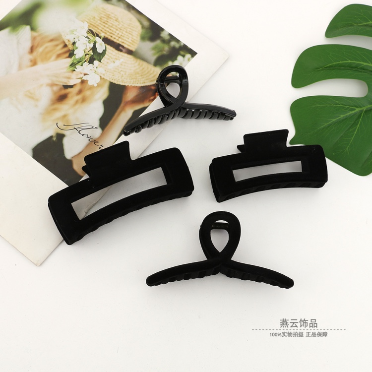 女款大小号爪夹韩版时尚百搭植绒抓夹流行新款