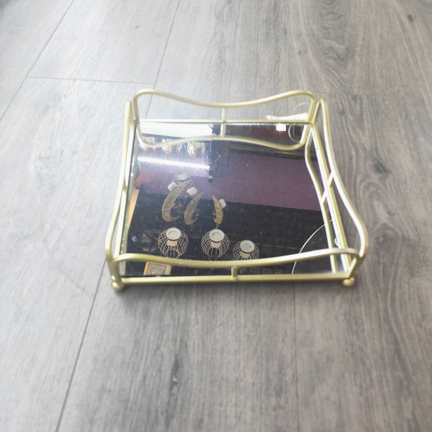 Ironwork hand-held tray table ornaments and home decoration handicrafts Item Picture