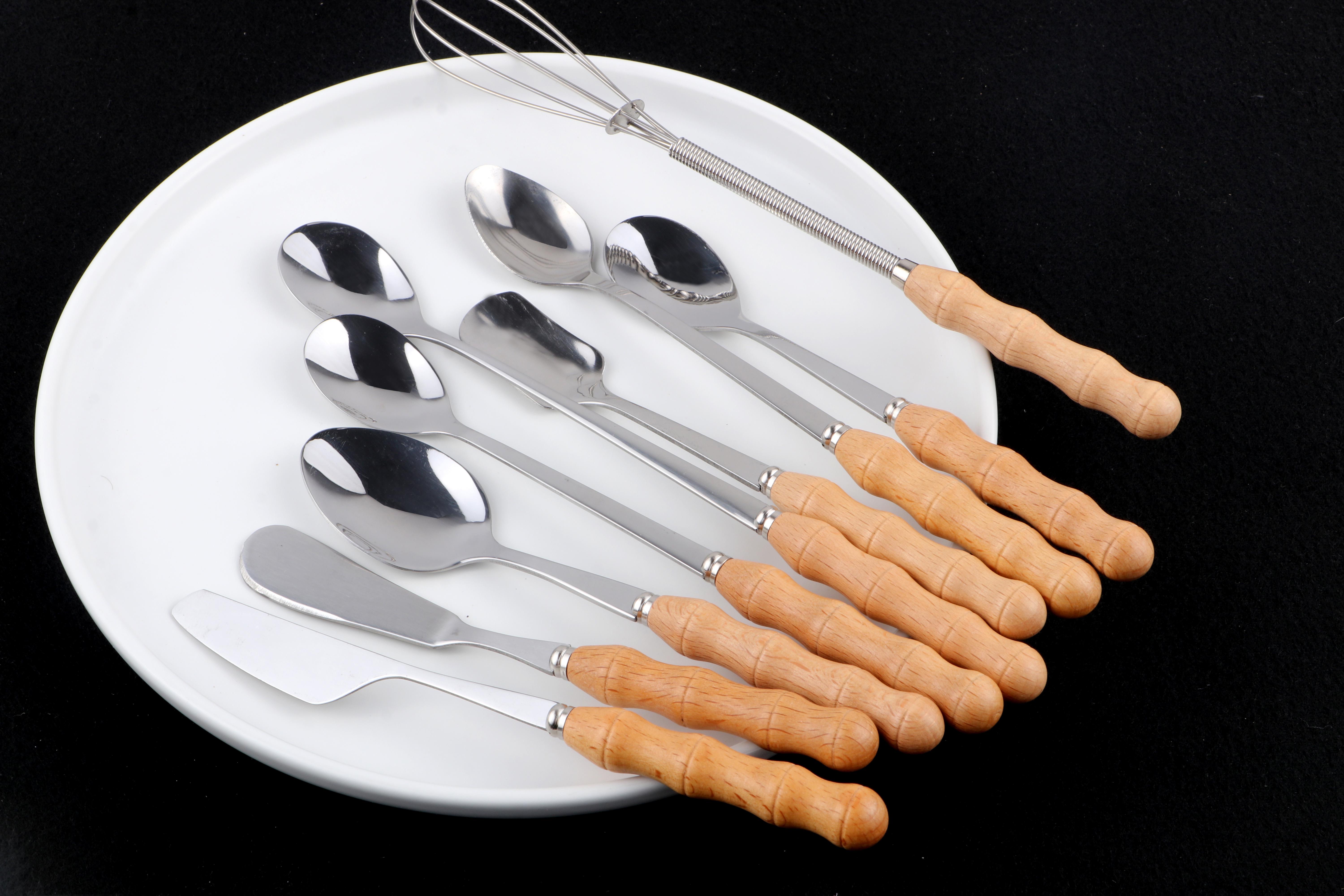 Lowest In The Whole Network! Hot-Selling Tableware Kitchen Utensils Knife, Fork And Spoon Set, High-Quality Stainless Steel, Durable, Flash Sale, Do Not Buy You Will Regret!