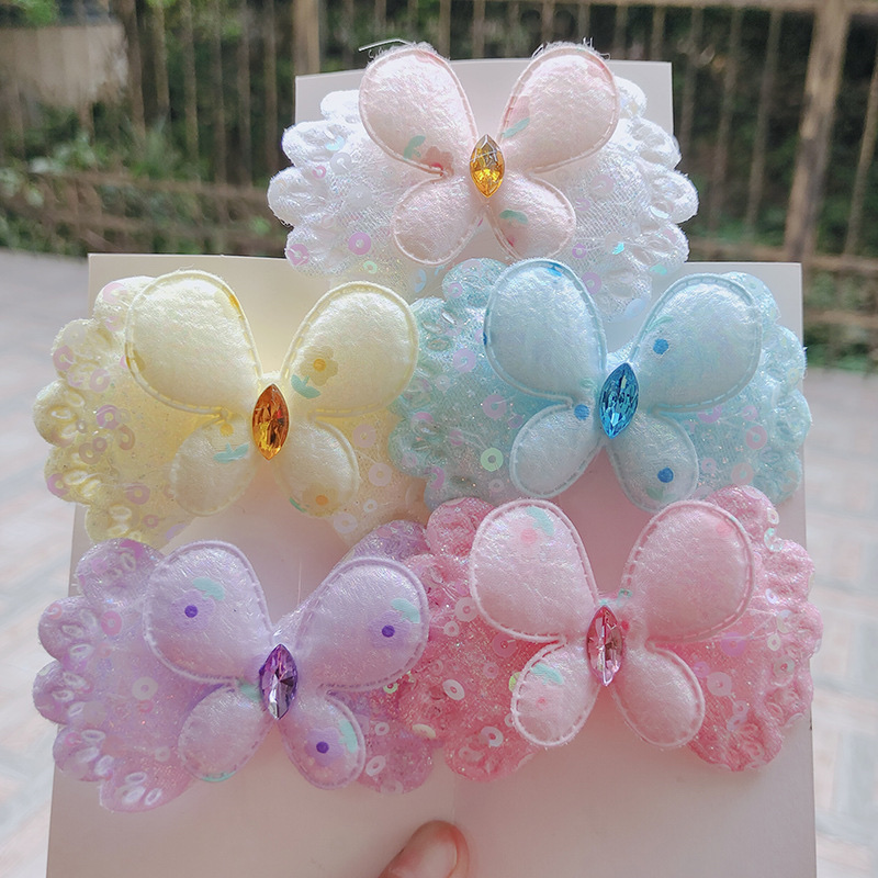 Butterfly hairpins, rubber bands