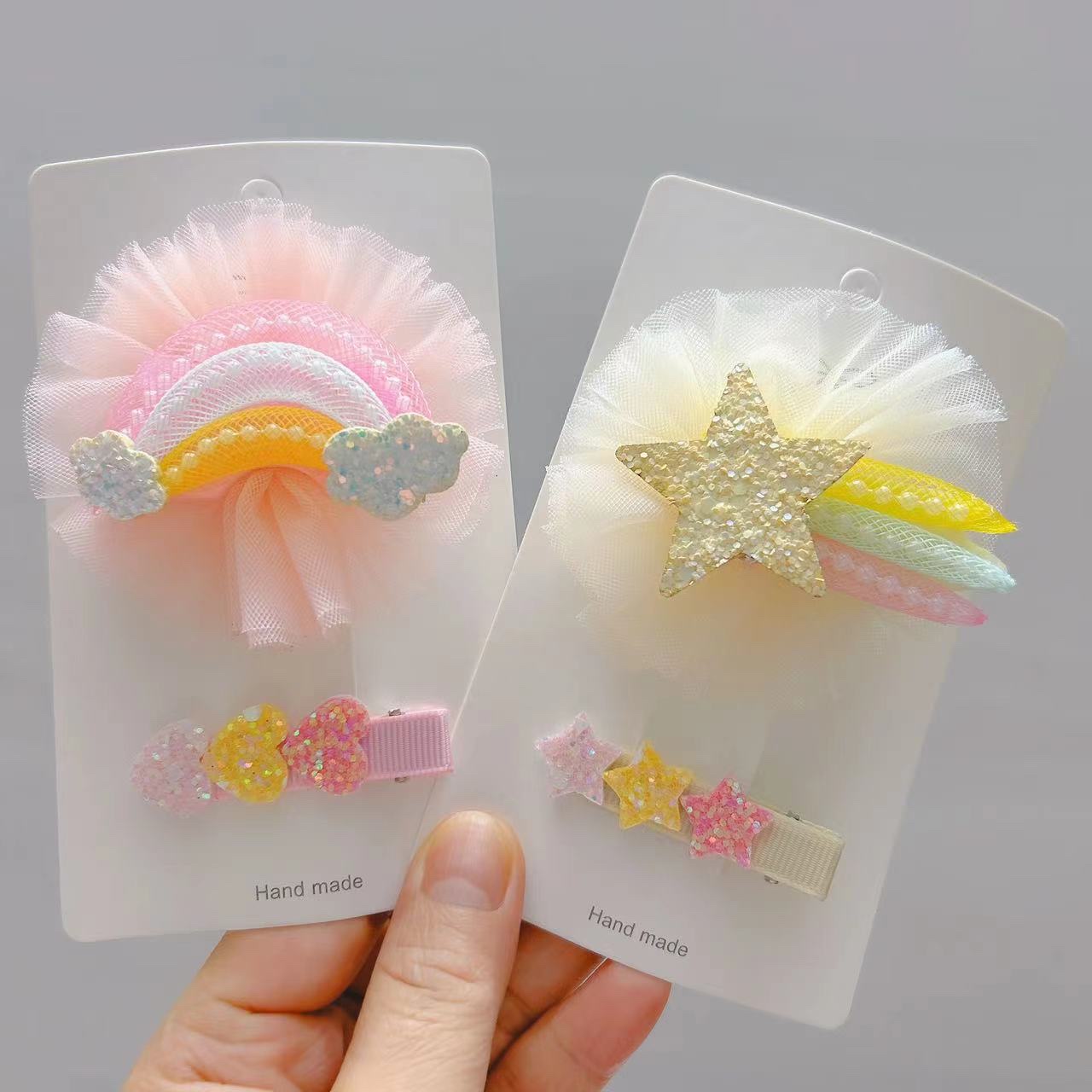 Korean-style fashionable and trendy children's hairpins and rubber bands, online bestsellers, customizable and freely combinable