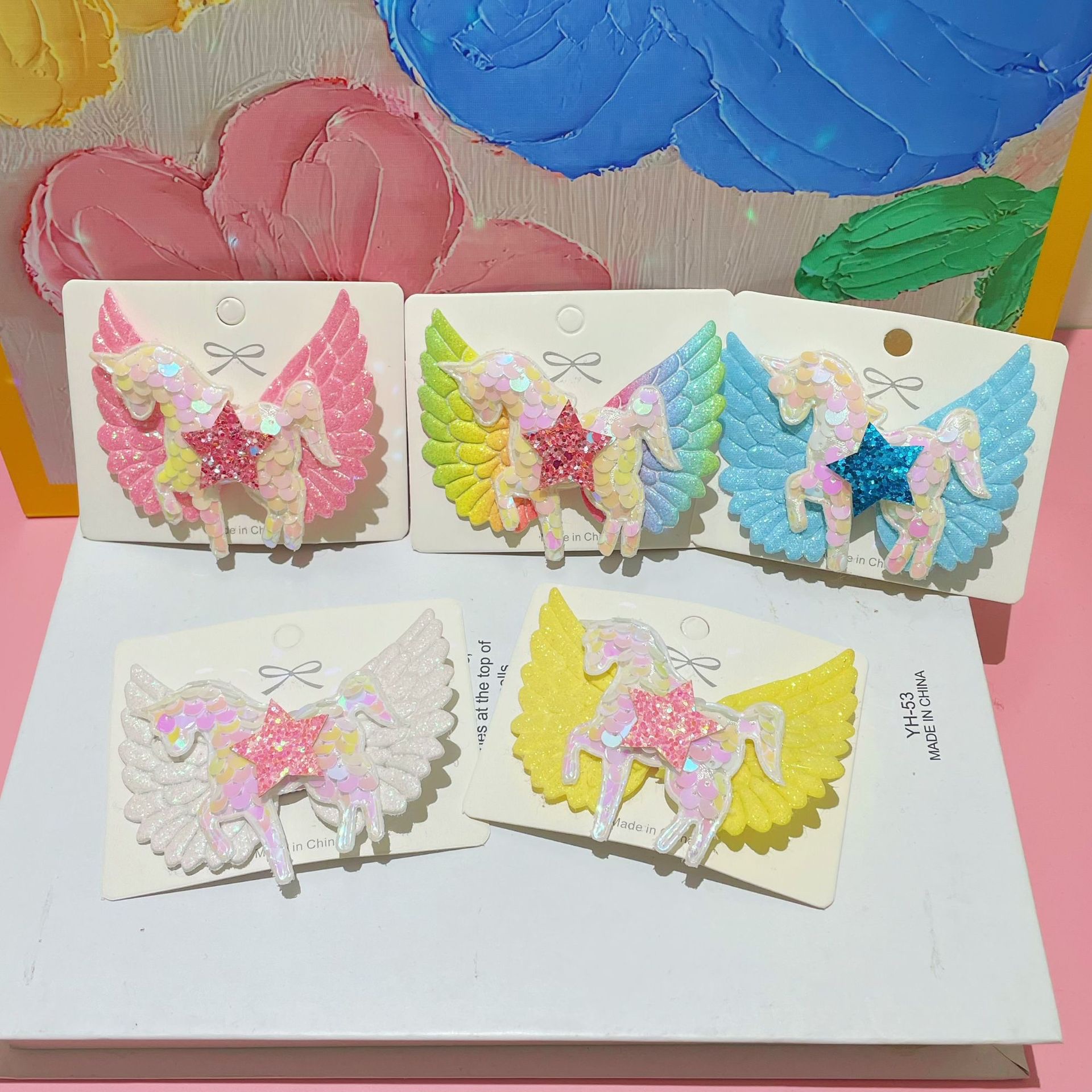 Korean-style fashionable and trendy children's hairpins and rubber bands, online bestsellers, customizable and freely combinable Specification image