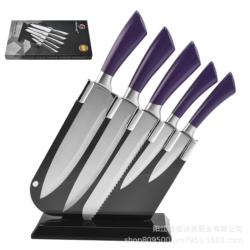 Stainless Steel Knife 6-Piece Kitchen Knife 6-Piece Gift Knife For Cutting Meat, Vegetables And Slicing Item Picture
