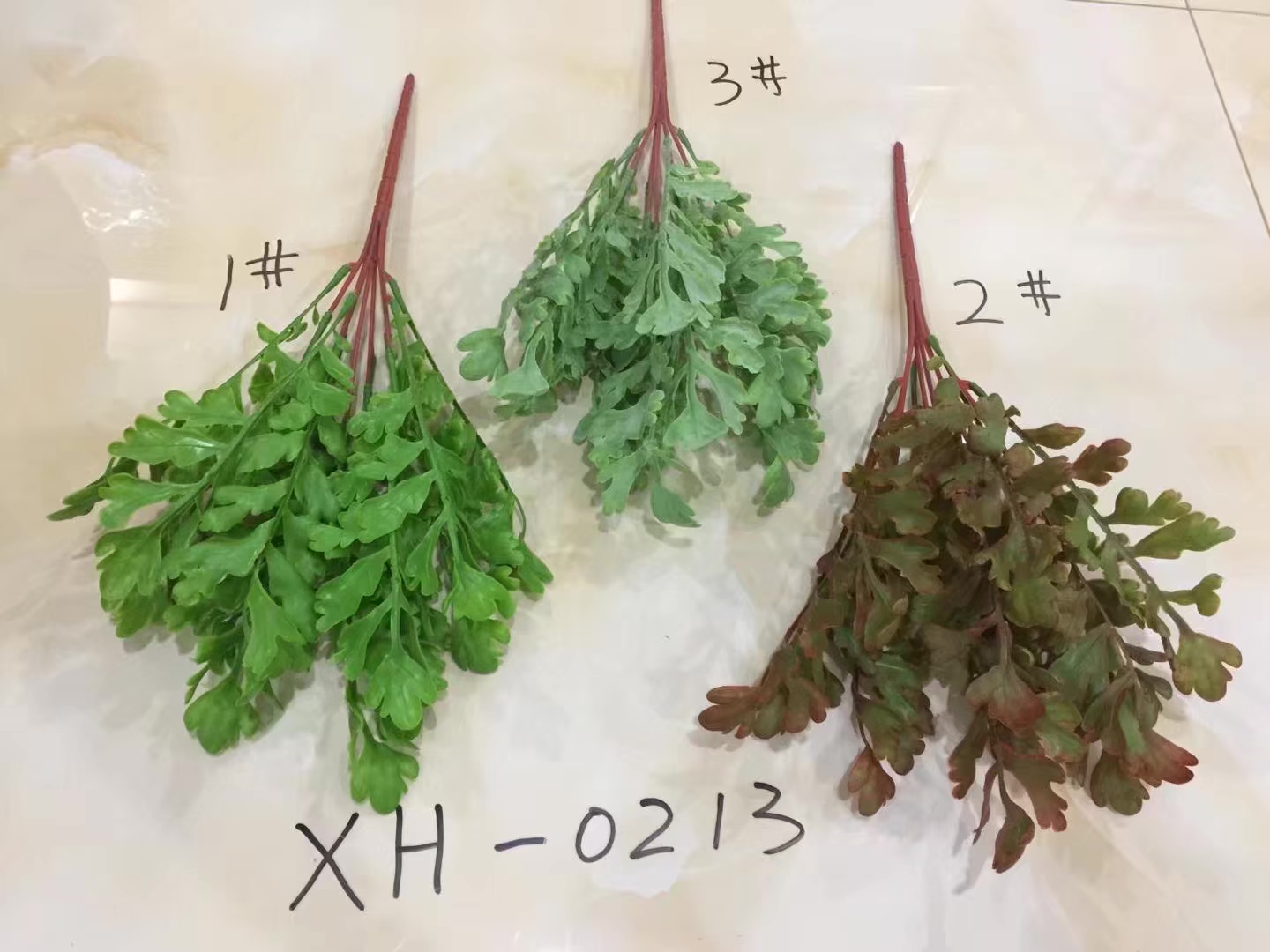广东嘉盈花艺仿真花，13叶软胶叶子，3色装