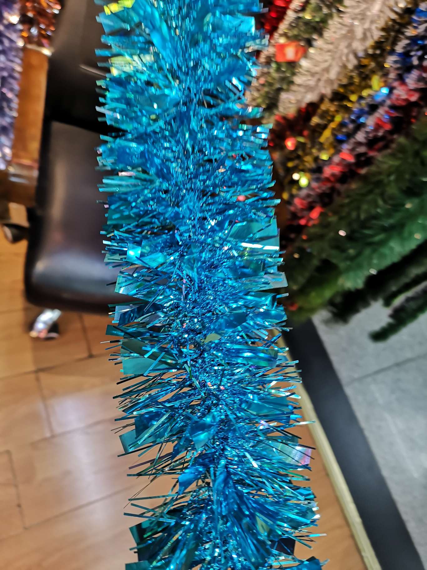 圣诞用品 节日用品 圣诞装饰彩条，淡蓝，可混色002