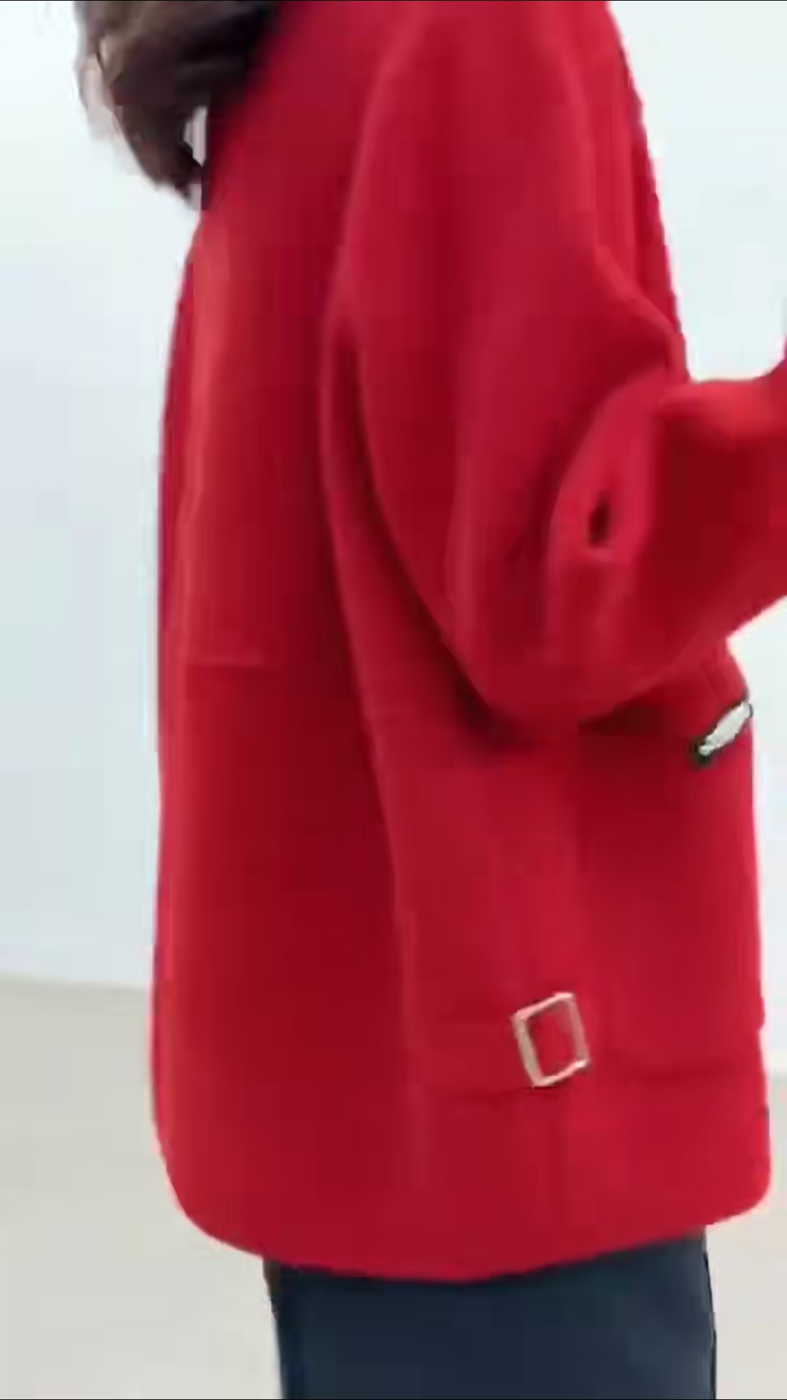 "2023 New style!" Red knitted long-sleeved top for women's autumn and winter, button-down cardigan, limited-time purchase! You'll regret not buying it! details Picture