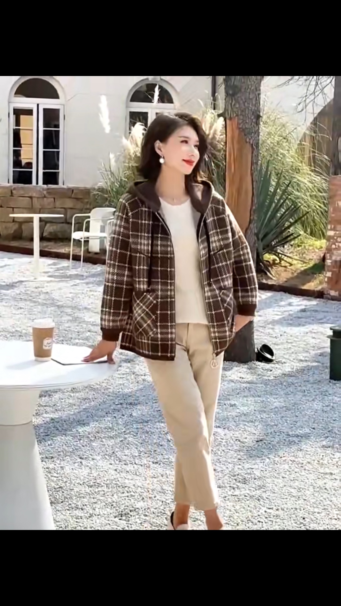 New 2023 Autumn/Winter women's wear! Long-sleeved knitted checkered top, fashionable and warm. You will definitely regret not buying it! Limited-time flash sale! Miss it and you'll have to wait another year! Application Scenario