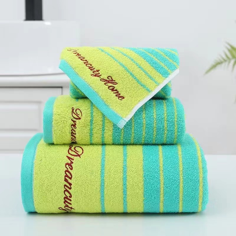 Toalla dreamhouse toalla de baño toalla cuadrada juego de tres piezas toalla de algodón premium toalla facial para parejas engrosada y suave Item Picture