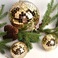 圣诞树装饰用品大型圣诞树挂饰8-15CM金色镜面球舞台球布置挂饰2图