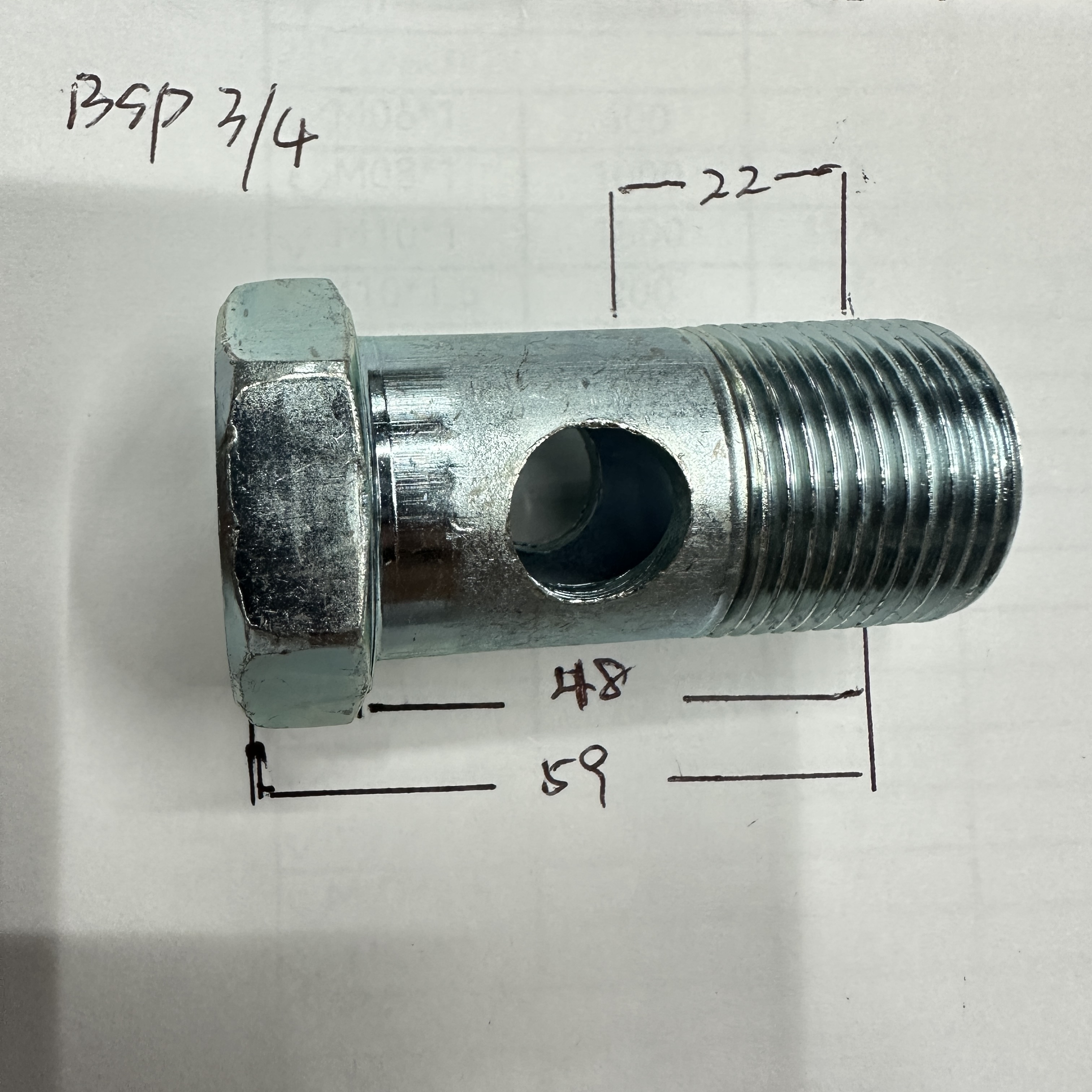 Auto parts universal American two-hole hollow screws 1/4, 1/2, 1/8, 3/8, 3/4