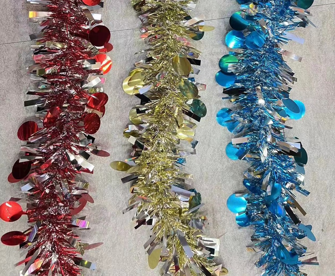 Christmas Festival Two-Color Small Round Film Color Mix 2 Meters