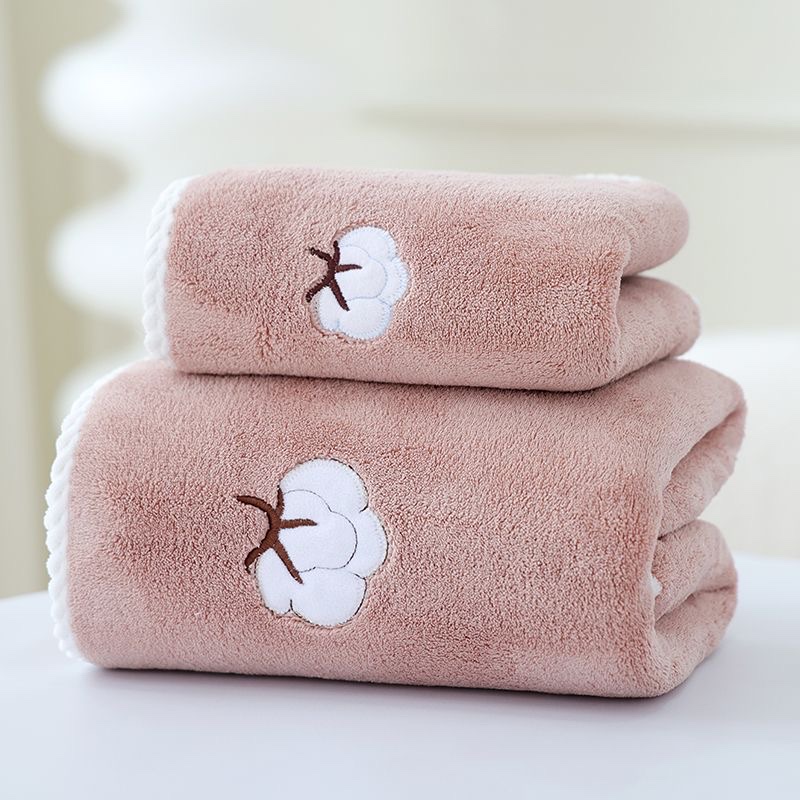 Toalla engrosada toalla de baño toalla de algodón bordada baño absorbente fuerte piel amiga velocidad de secado ultra suave dormitorio masculino y femenino hogar estudiante Application Scenario