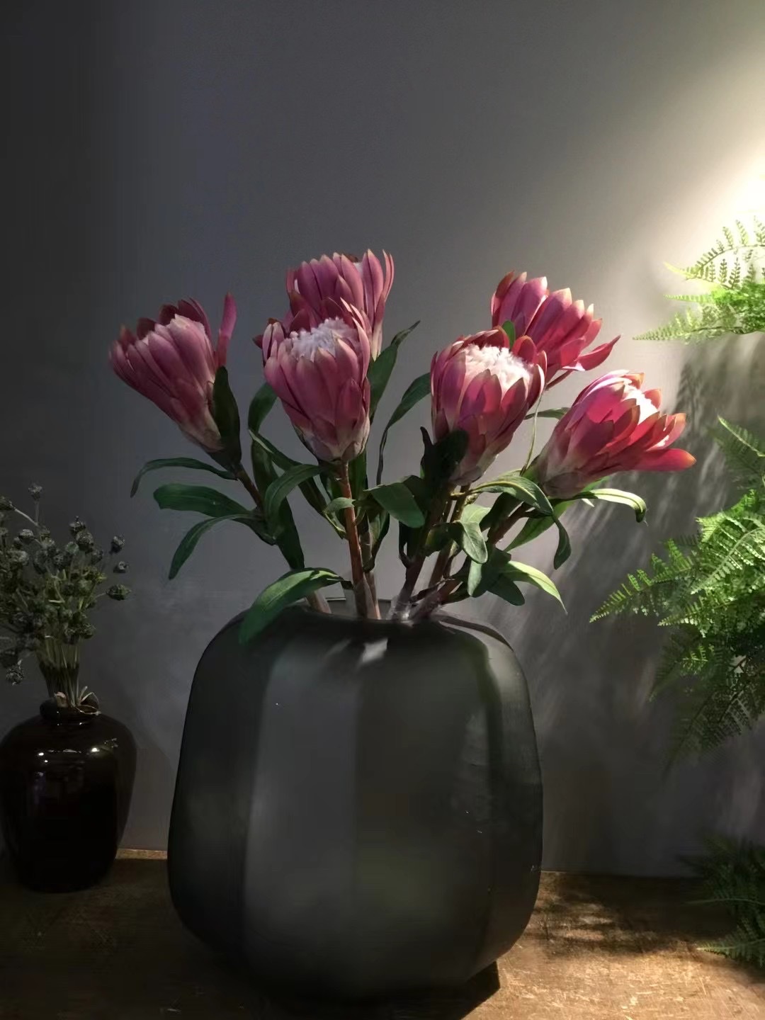 硅胶人造花仿真假花玫瑰牡丹 真实触感高级假花装饰品 室内家居摆设艺术花朵