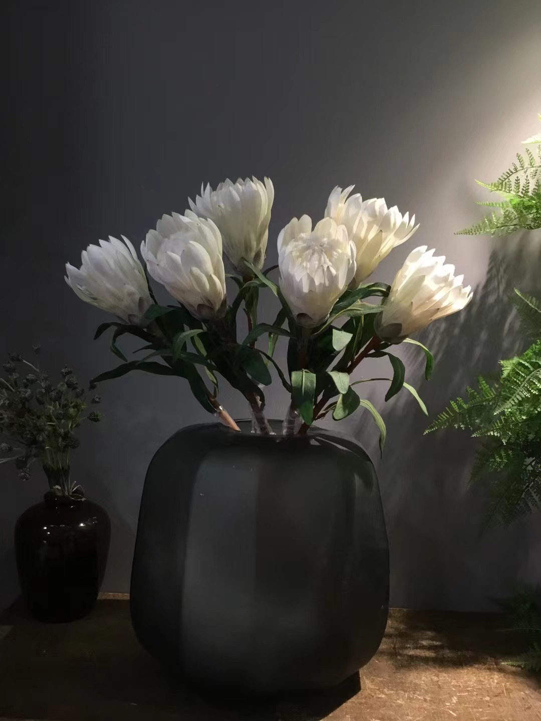 硅胶人造花仿真假花玫瑰牡丹 真实触感高级假花装饰品 室内家居摆设艺术花朵产品图