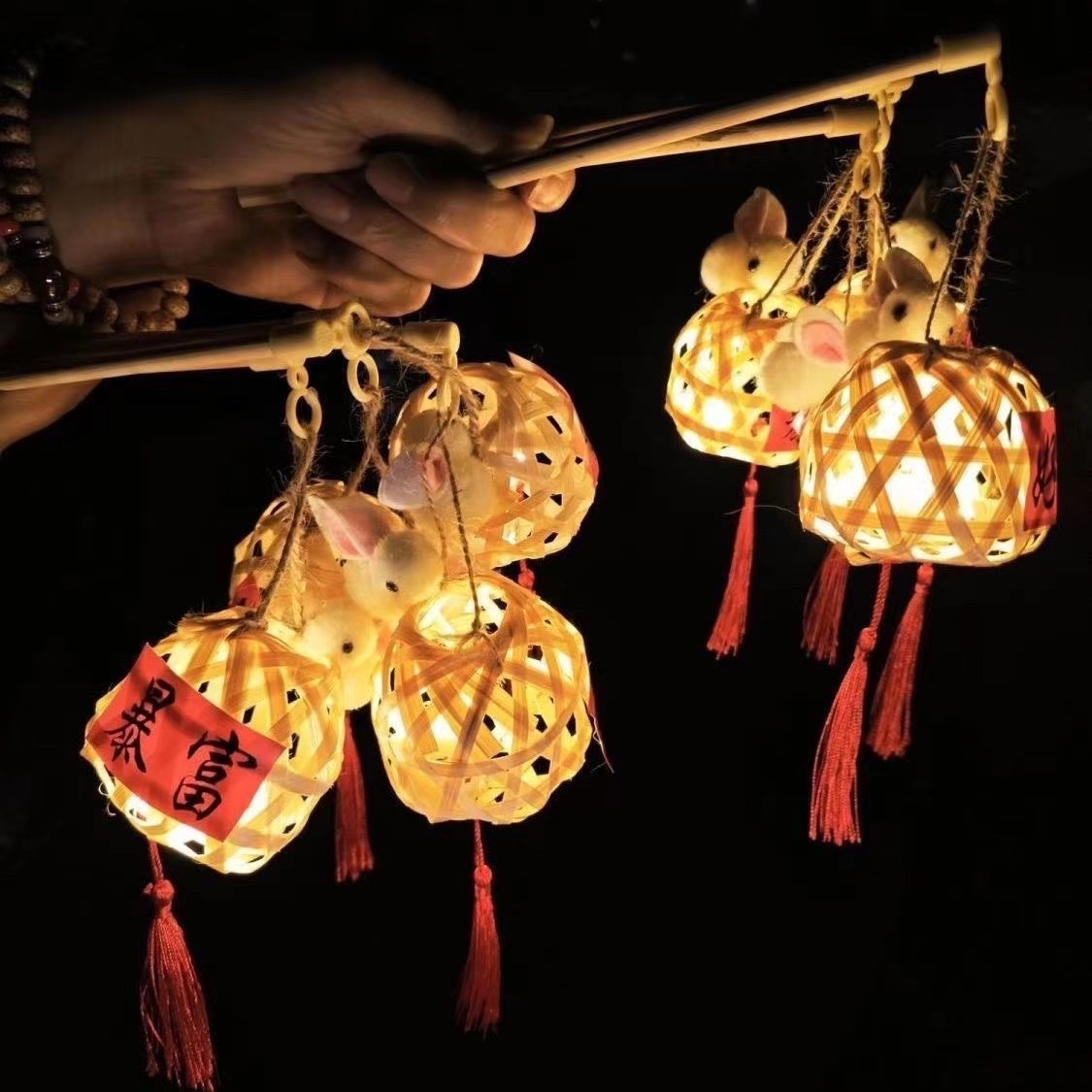 网红小灯笼，竹编灯笼，灯笼产品图