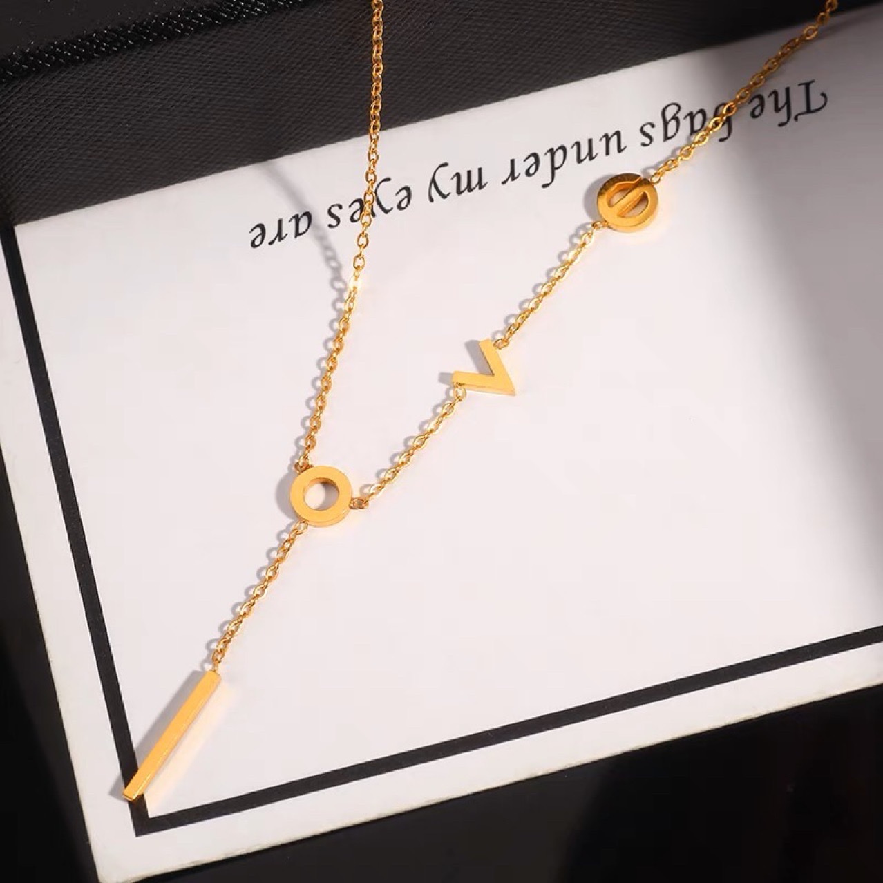 Advanced sense ankle chain Korean version LOVE simple temperament ankle chain details Picture