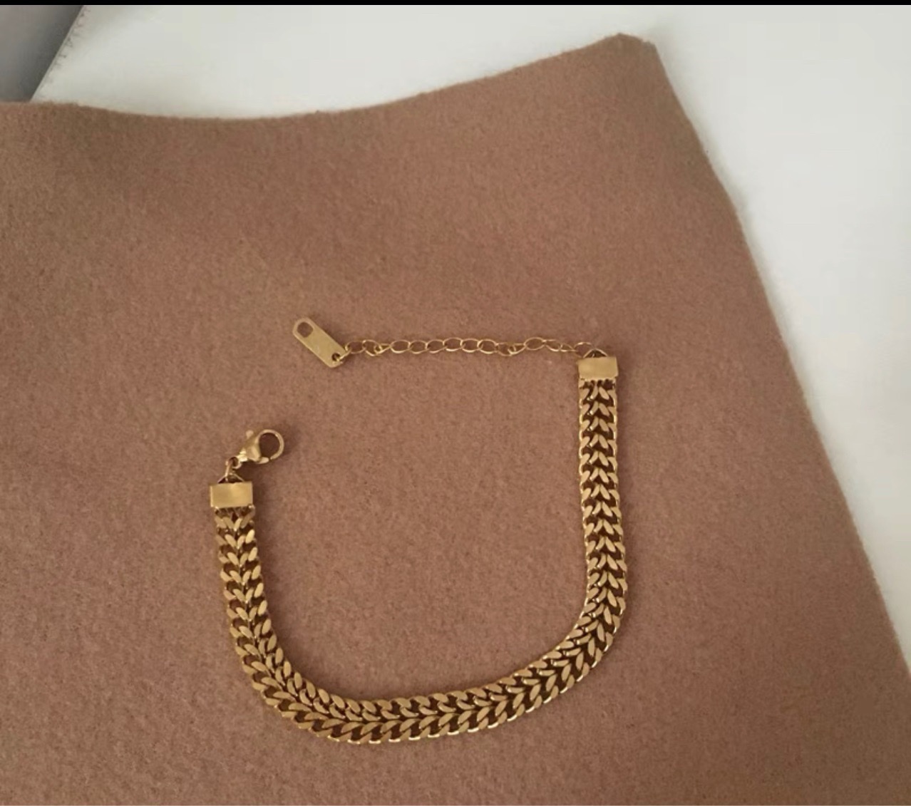 Light luxury high sense titanium steel braided bracelet female niche design simple fashion everything details Picture