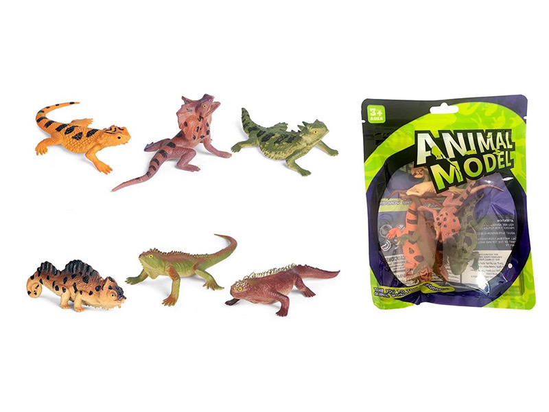 远古恐龙模型蜥蜴蝾螈暴龙