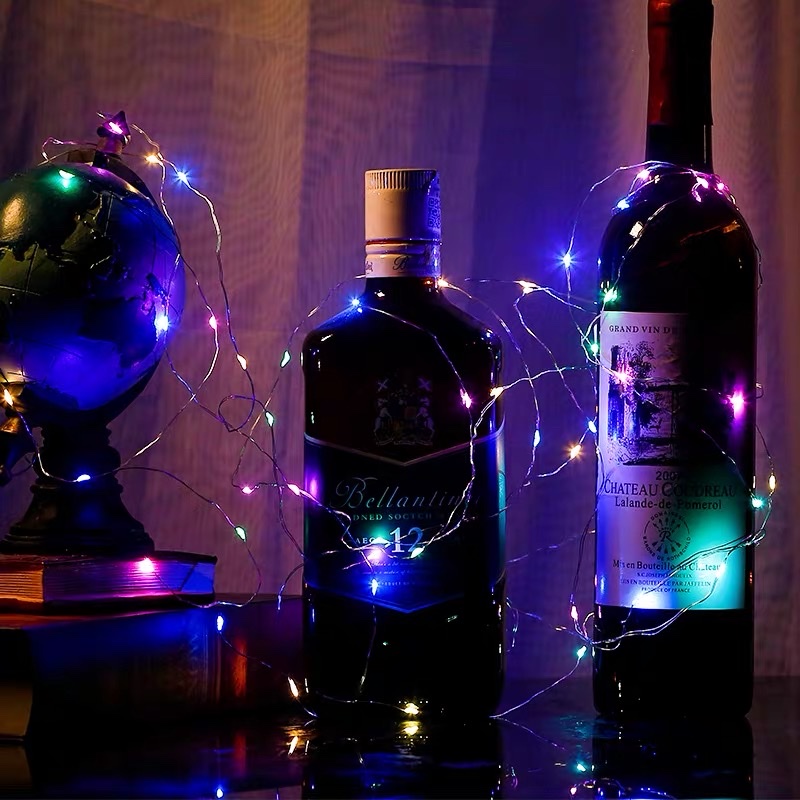 Electronic led1m10 lamp in color, including electronic flower gift box decoration copper wire lamp details Picture