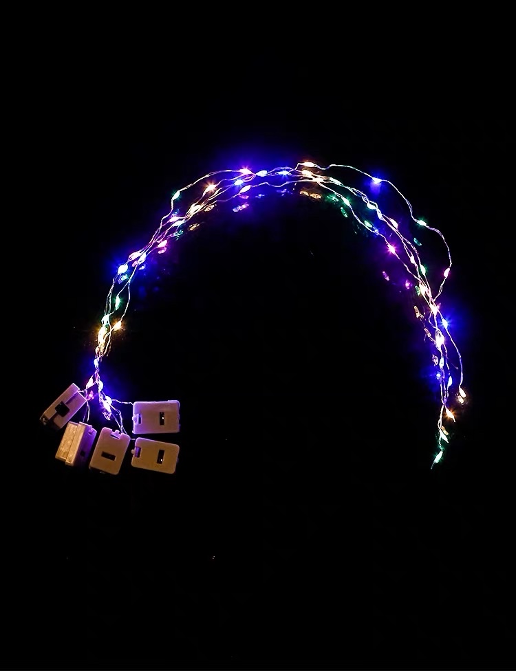 Electronic led2m20 lamp in color, including electronic flower gift box decoration copper wire lamp