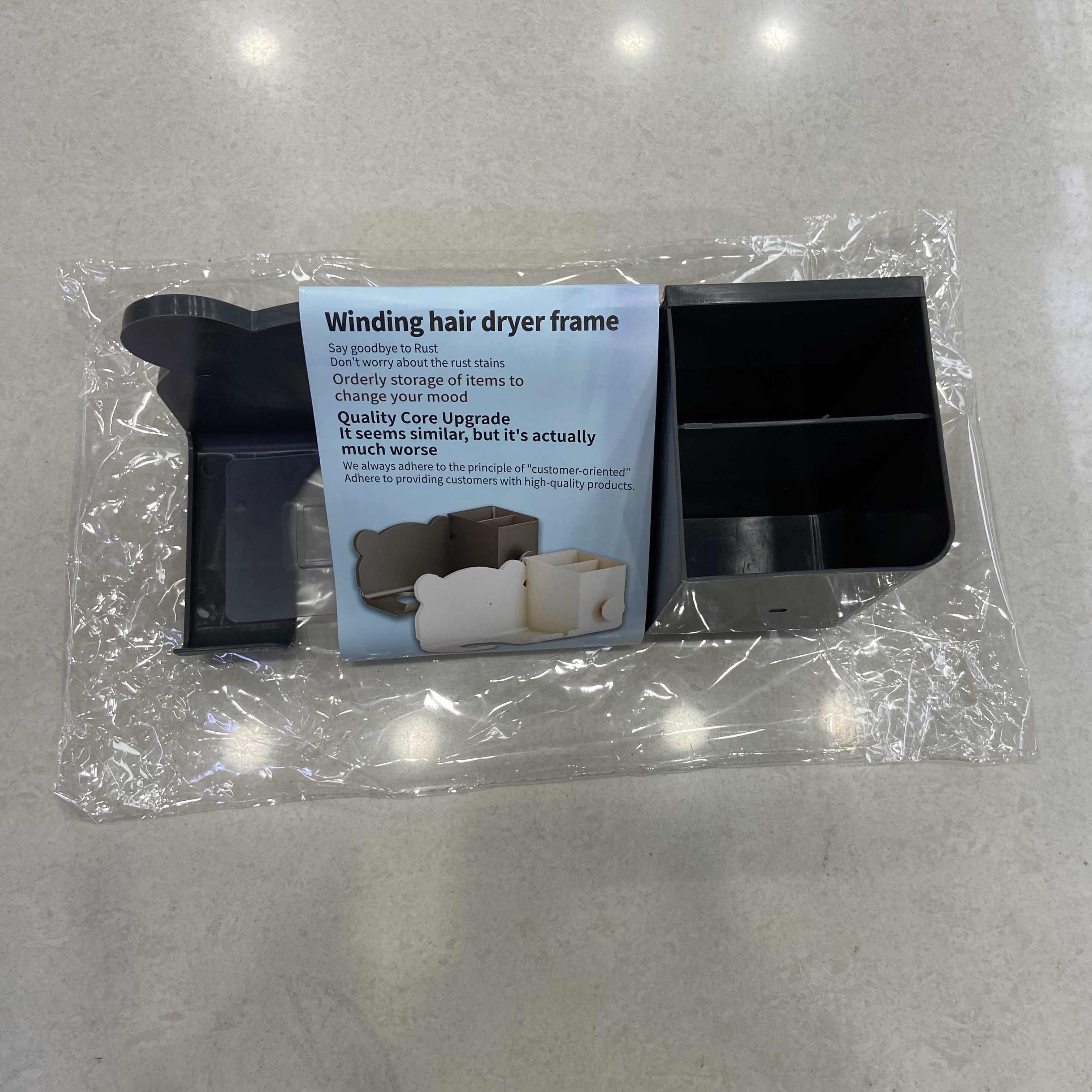Soporte de secador de pelo sin perforación secador de pelo de baño rack colgante multifuncional rack de baño soplador de aire rack de colocación