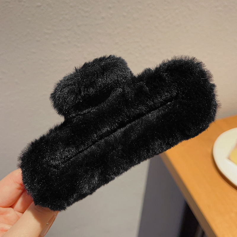 Hairy Square Large Clip Female 2023 New Back Head Hair Quantity Multi Hair Shark Clip Hair Card Item Picture