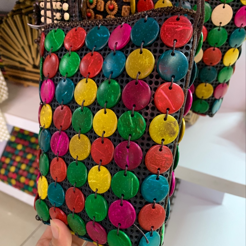 We offer a wide range of handcrafted coconut shell bags in stock and are a manufacturer of beaded bags details Picture